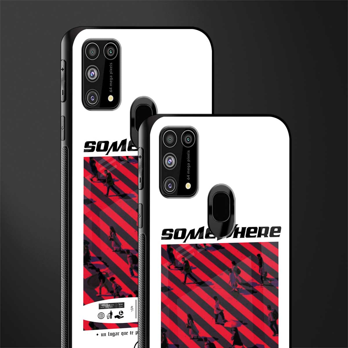 somewhere on the planet glass case for samsung galaxy f41 image-2
