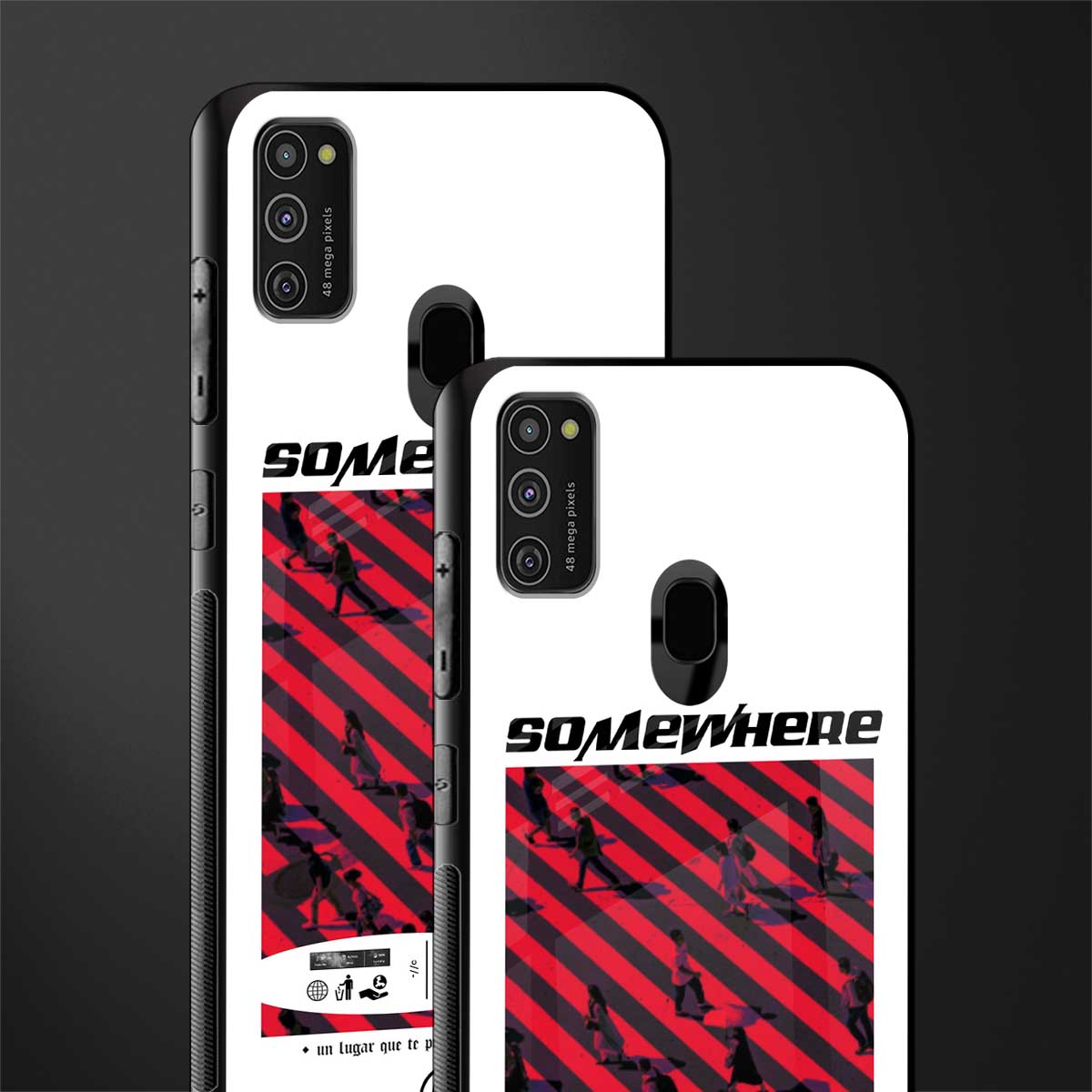 somewhere on the planet glass case for samsung galaxy m21 image-2