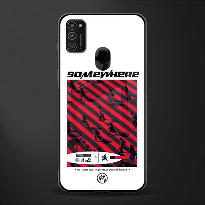 somewhere on the planet glass case for samsung galaxy m21 image