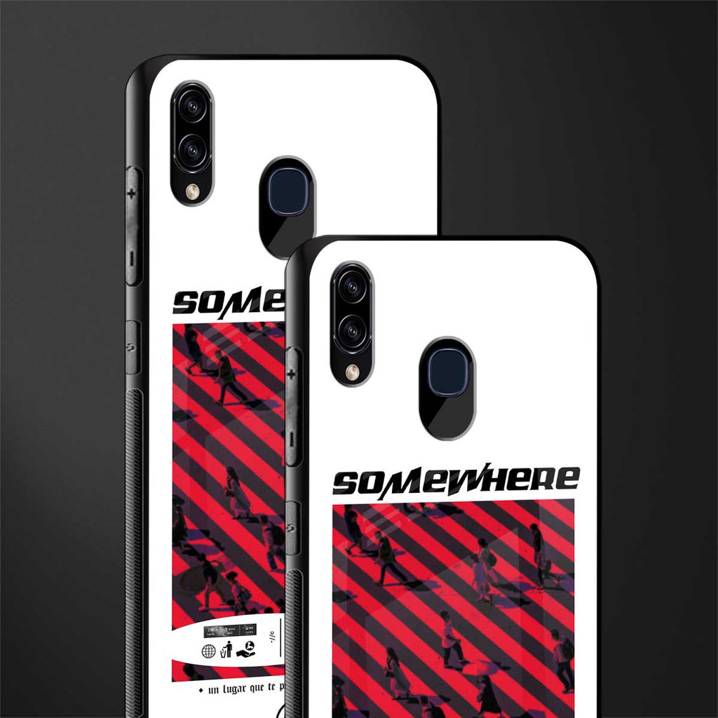 somewhere on the planet glass case for samsung galaxy m10s image-2