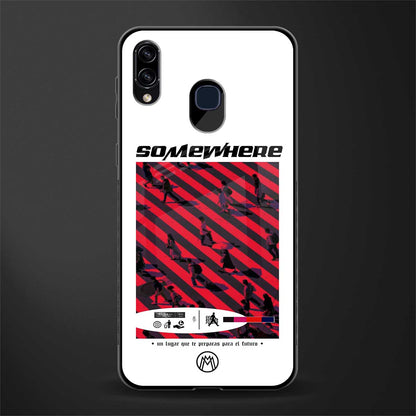 somewhere on the planet glass case for samsung galaxy a30 image