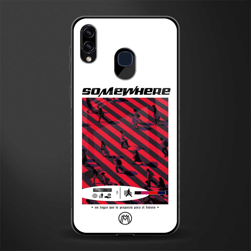 somewhere on the planet glass case for samsung galaxy m10s image