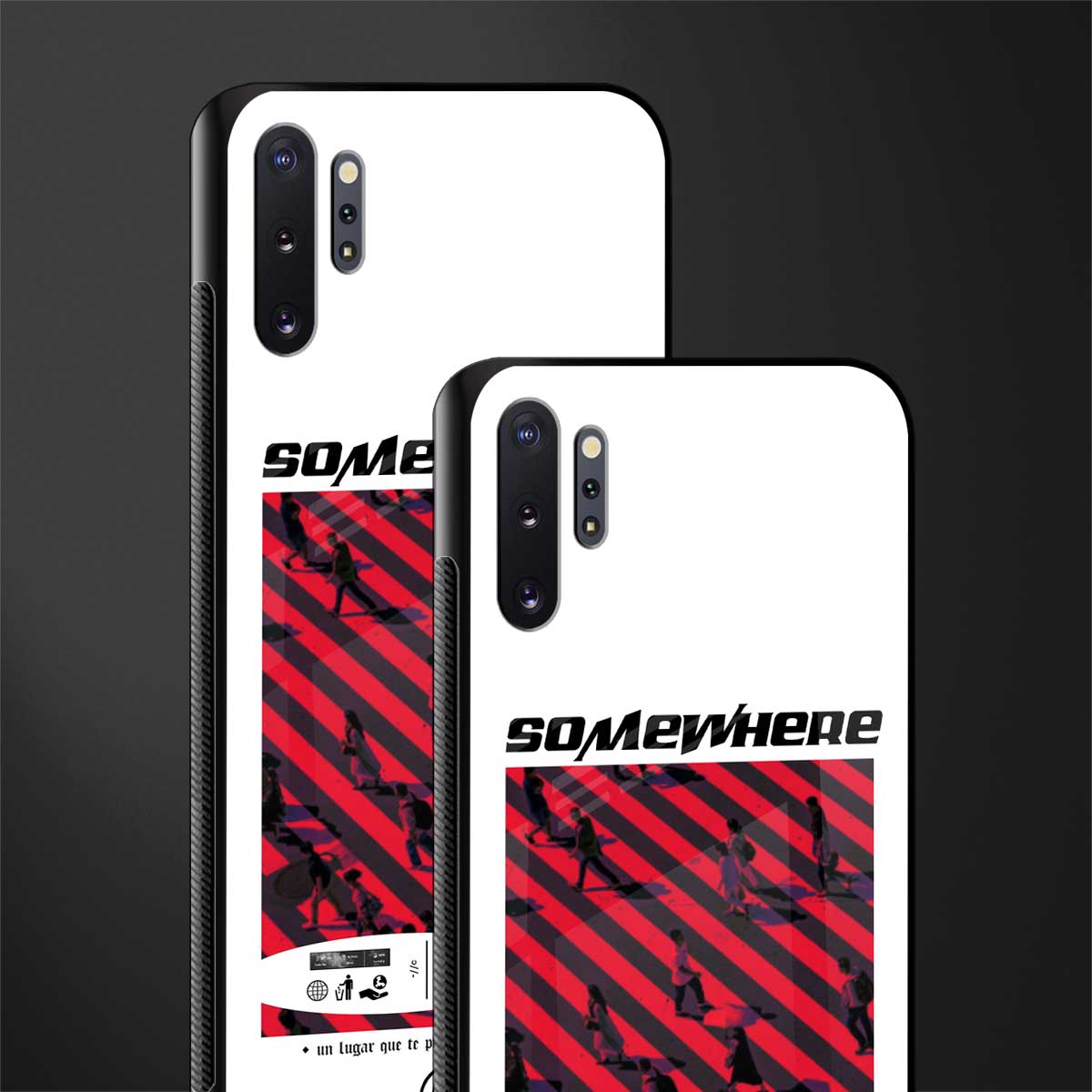 somewhere on the planet glass case for samsung galaxy note 10 plus image-2