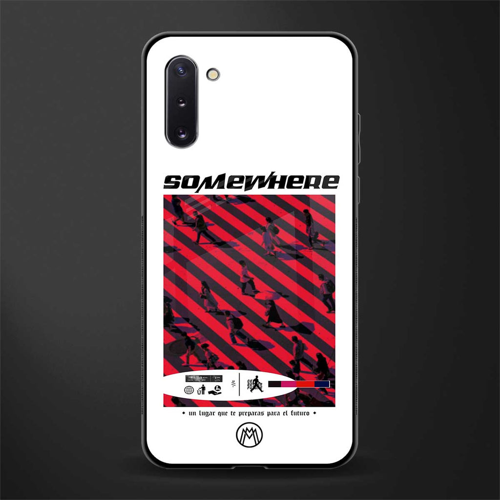 somewhere on the planet glass case for samsung galaxy note 10 image