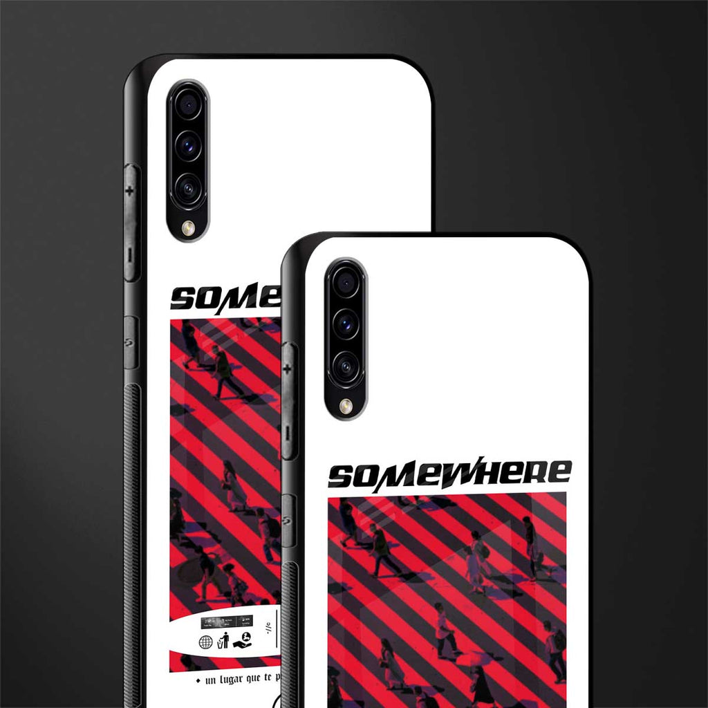 somewhere on the planet glass case for samsung galaxy a70s image-2