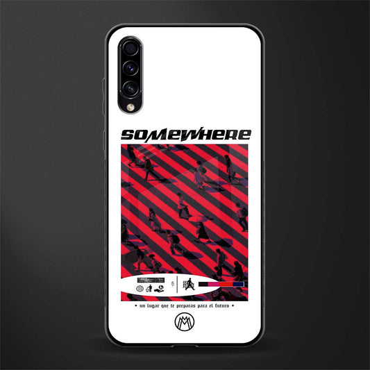 somewhere on the planet glass case for samsung galaxy a70 image