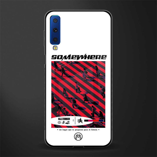 somewhere on the planet glass case for samsung galaxy a7 2018 image