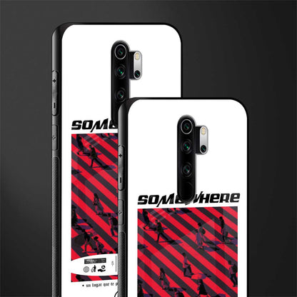 somewhere on the planet glass case for redmi note 8 pro image-2