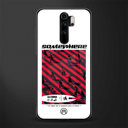 somewhere on the planet glass case for redmi note 8 pro image