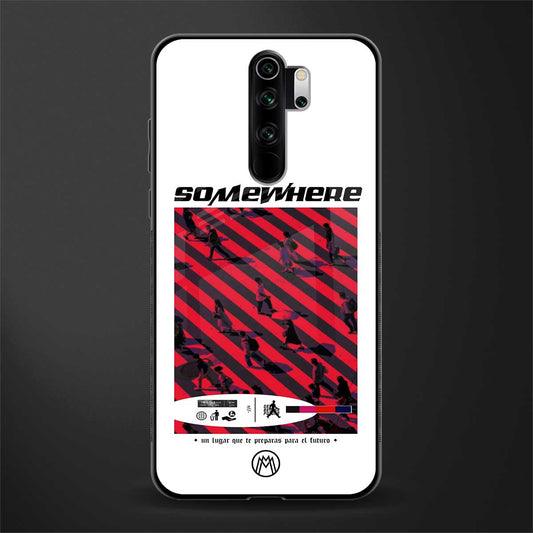 somewhere on the planet glass case for redmi note 8 pro image