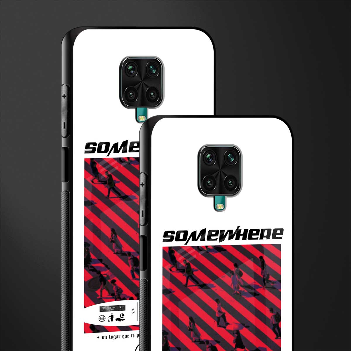 somewhere on the planet glass case for redmi note 9 pro image-2