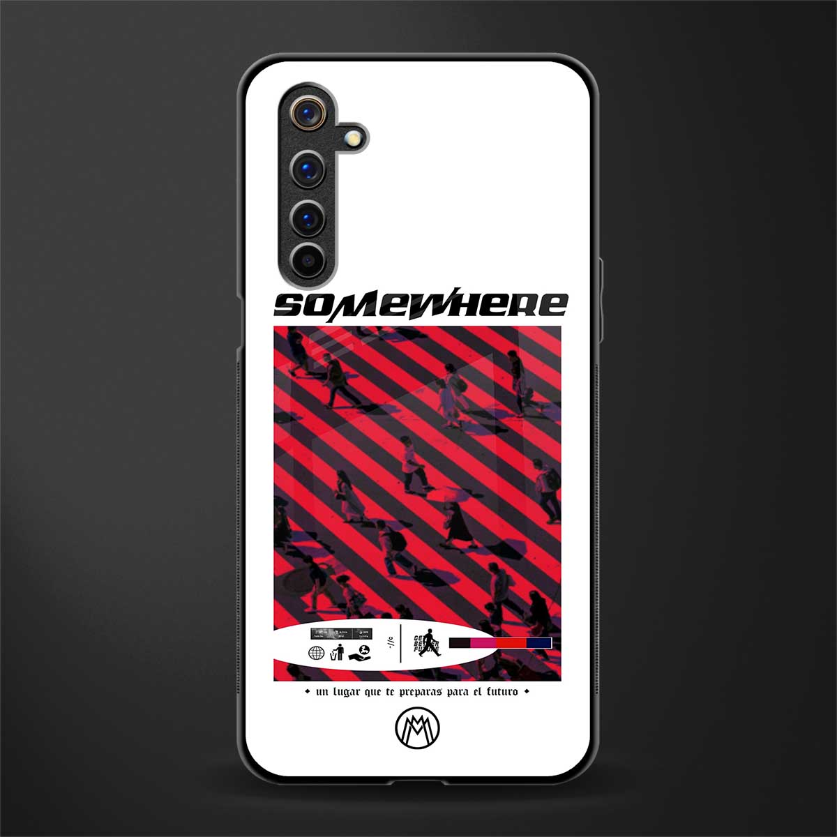 somewhere on the planet glass case for realme 6 pro image