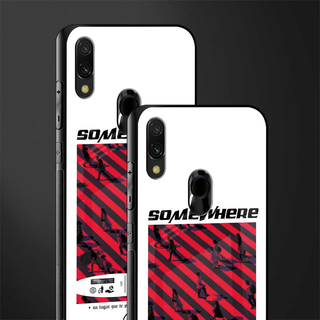 somewhere on the planet glass case for redmi note 7s image-2