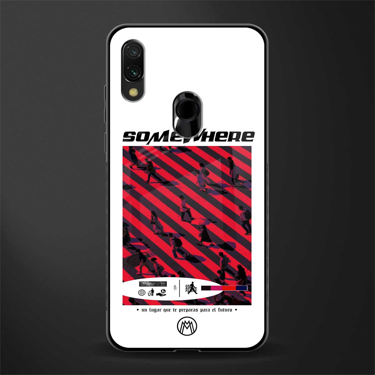 somewhere on the planet glass case for redmi note 7s image