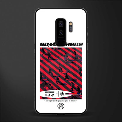 somewhere on the planet glass case for samsung galaxy s9 plus image