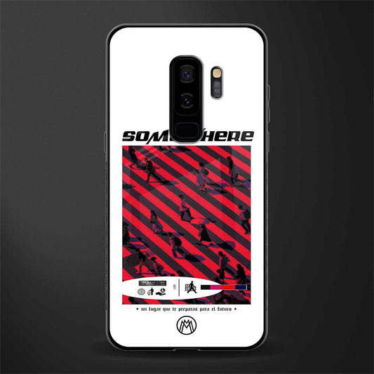 somewhere on the planet glass case for samsung galaxy s9 plus image