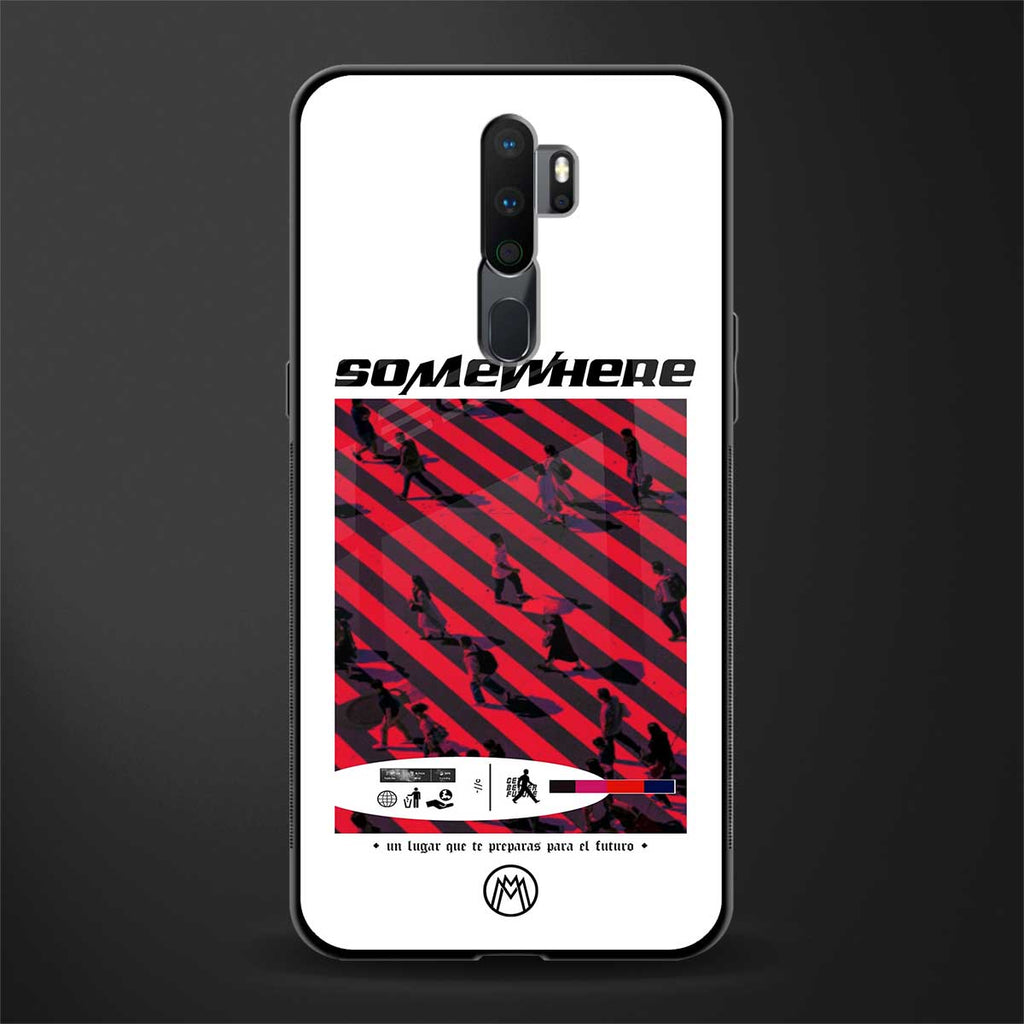 somewhere on the planet glass case for oppo a9 2020 image