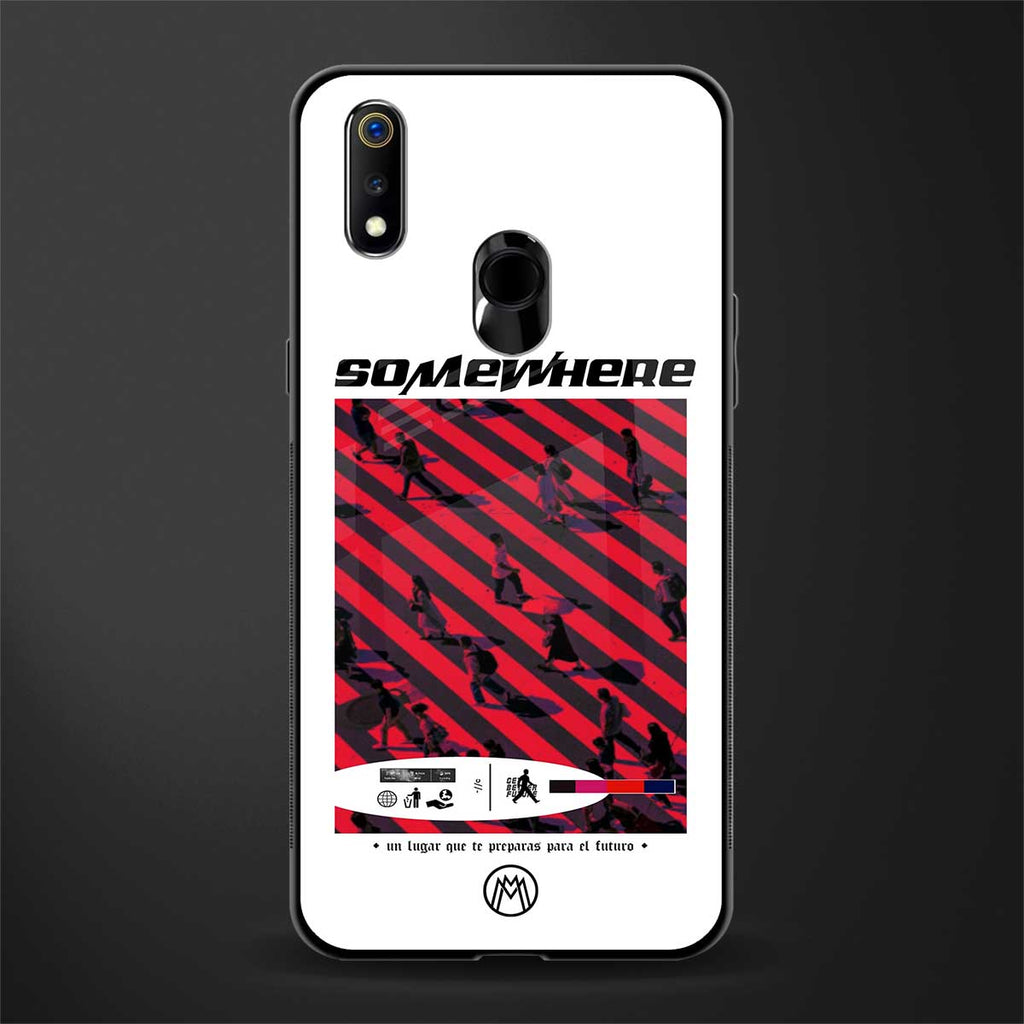 somewhere on the planet glass case for realme 3 pro image