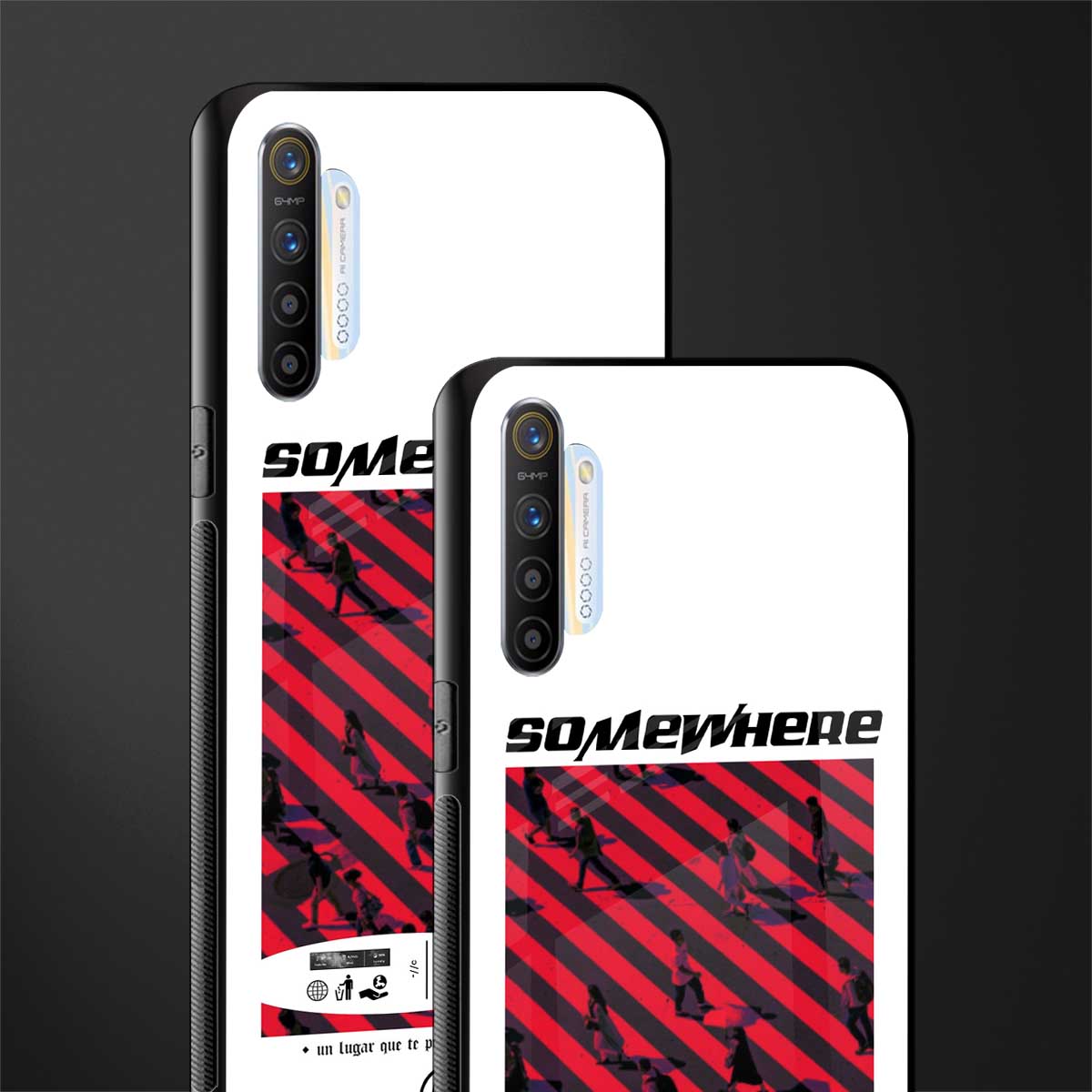 somewhere on the planet glass case for realme xt image-2