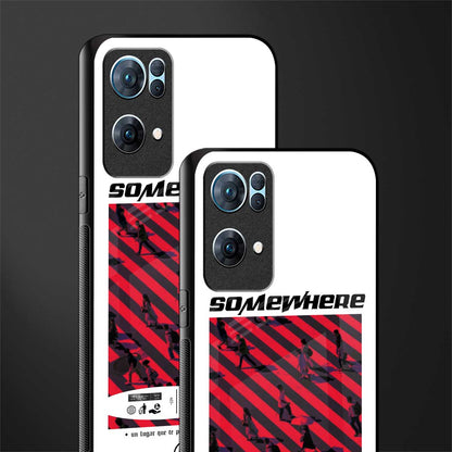 somewhere on the planet glass case for oppo reno7 pro 5g image-2