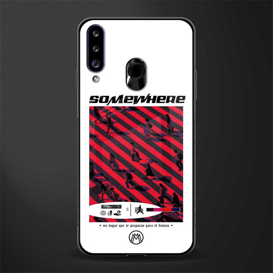 somewhere on the planet glass case for samsung galaxy a20s image