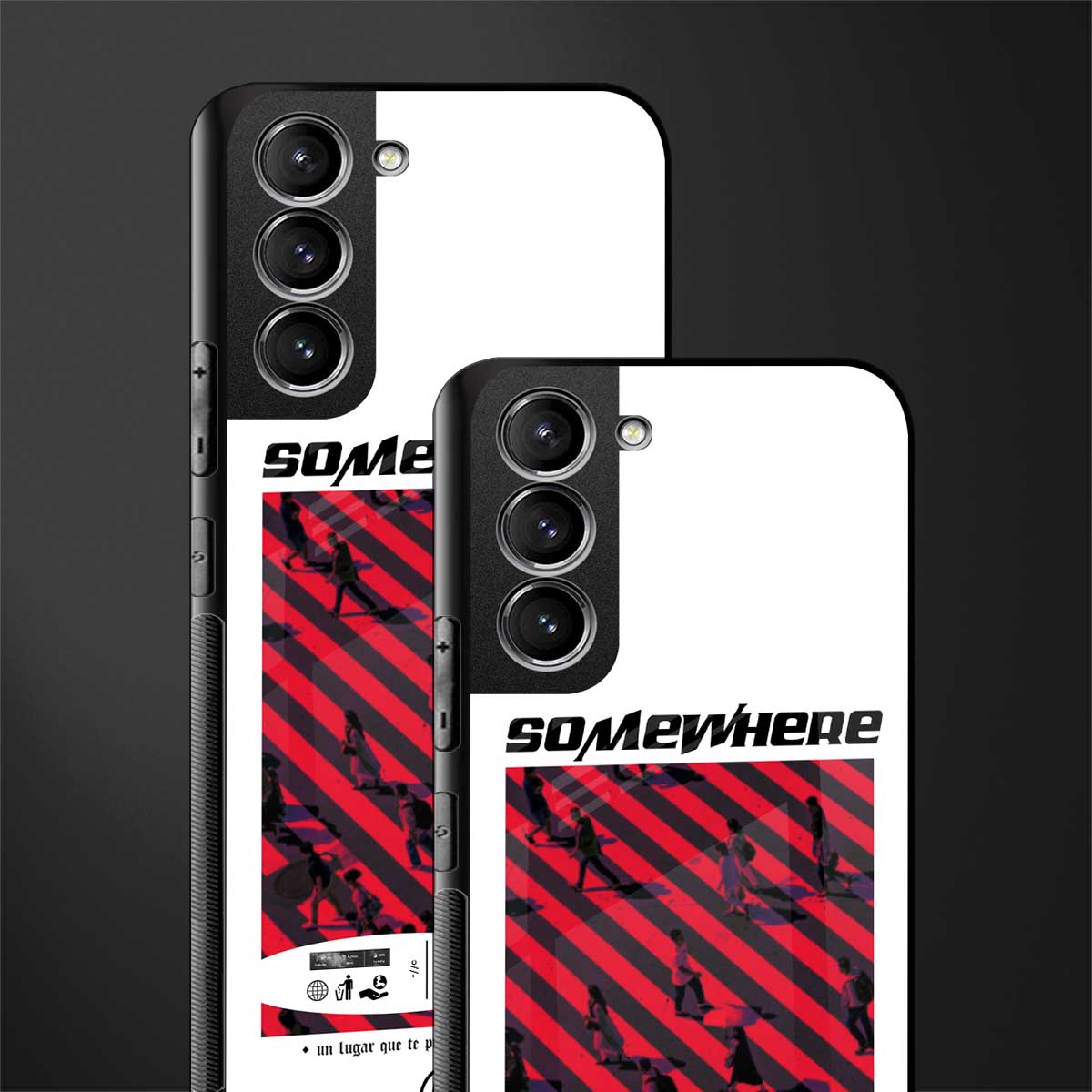 somewhere on the planet glass case for samsung galaxy s22 plus 5g image-2
