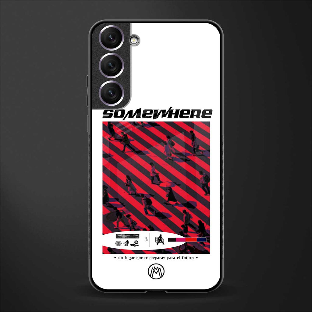 somewhere on the planet glass case for samsung galaxy s21 image