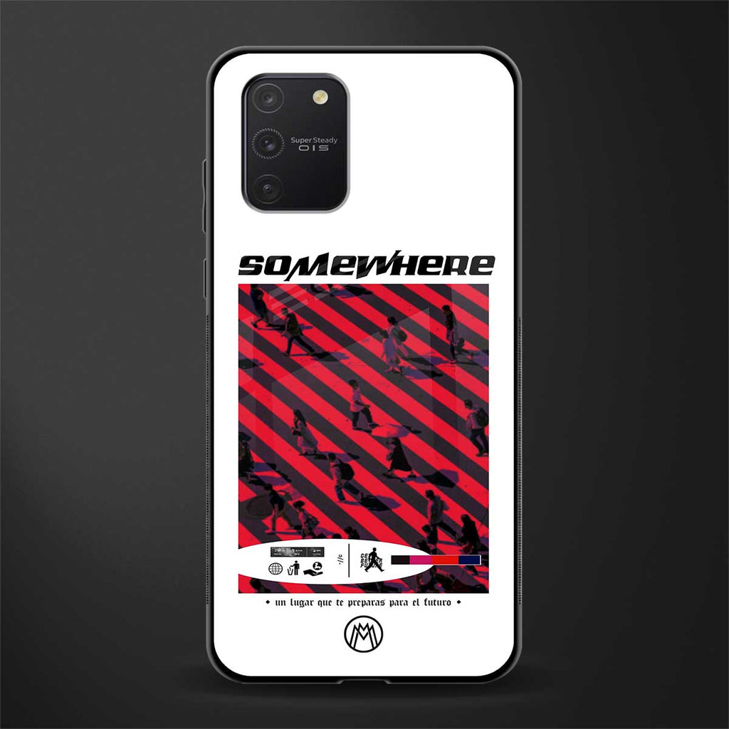 somewhere on the planet glass case for samsung galaxy s10 lite image