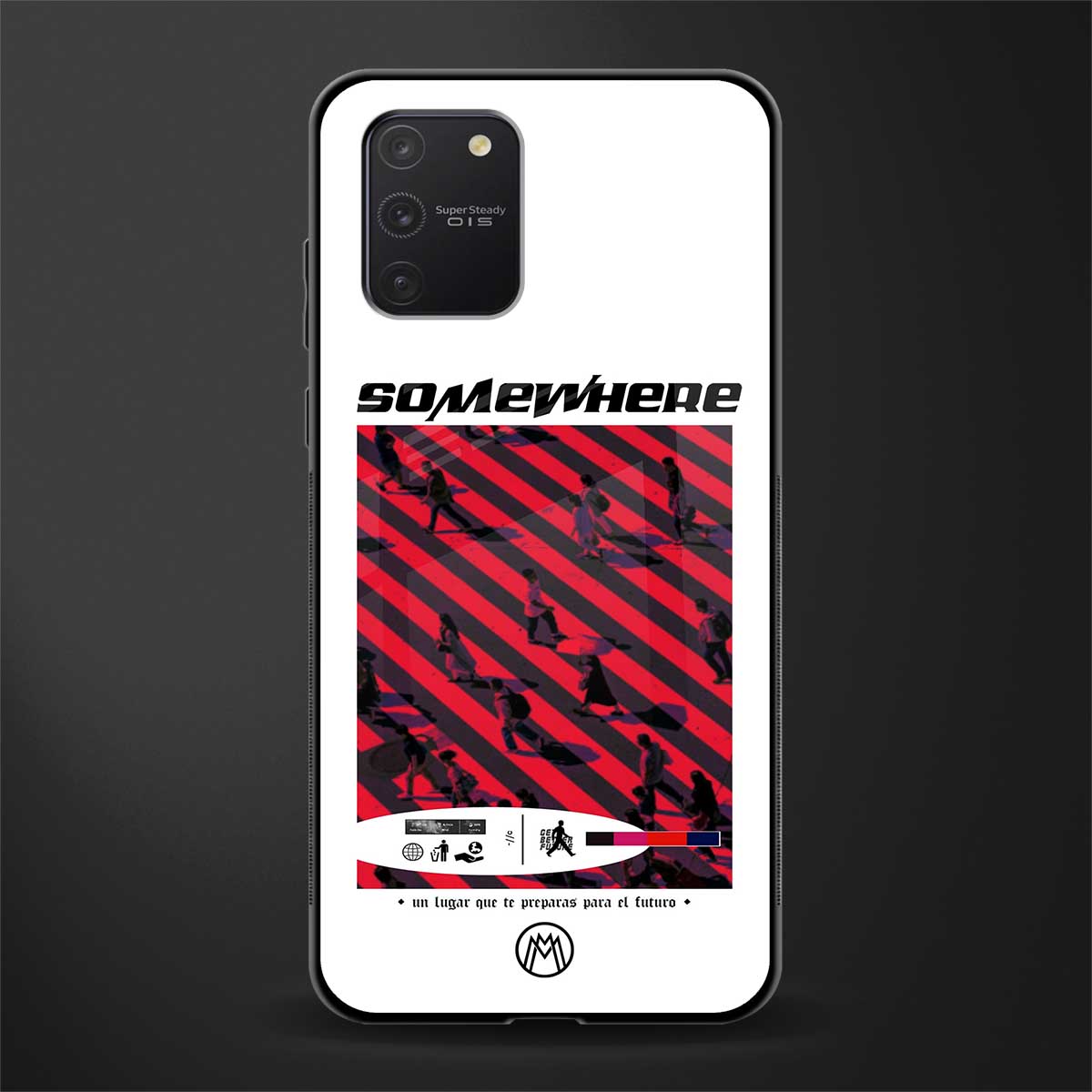 somewhere on the planet glass case for samsung galaxy s10 lite image