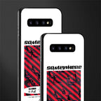 somewhere on the planet glass case for samsung galaxy s10 image-2