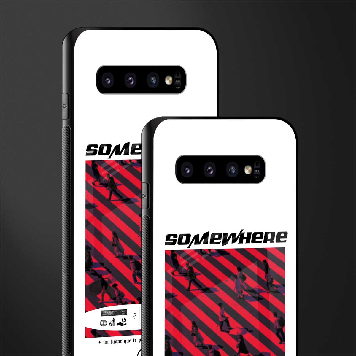 somewhere on the planet glass case for samsung galaxy s10 plus image-2