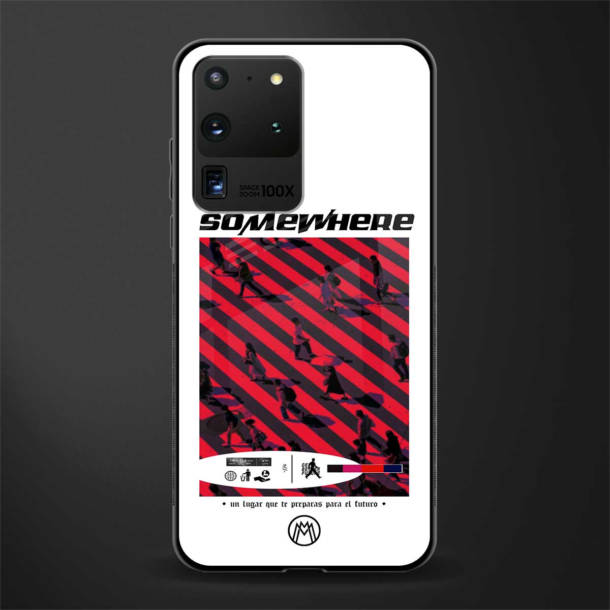 somewhere on the planet glass case for samsung galaxy s20 ultra image