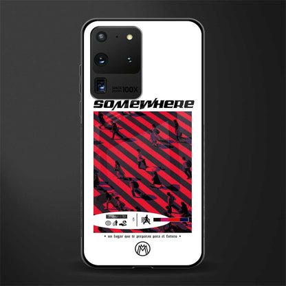 somewhere on the planet glass case for samsung galaxy s20 ultra image