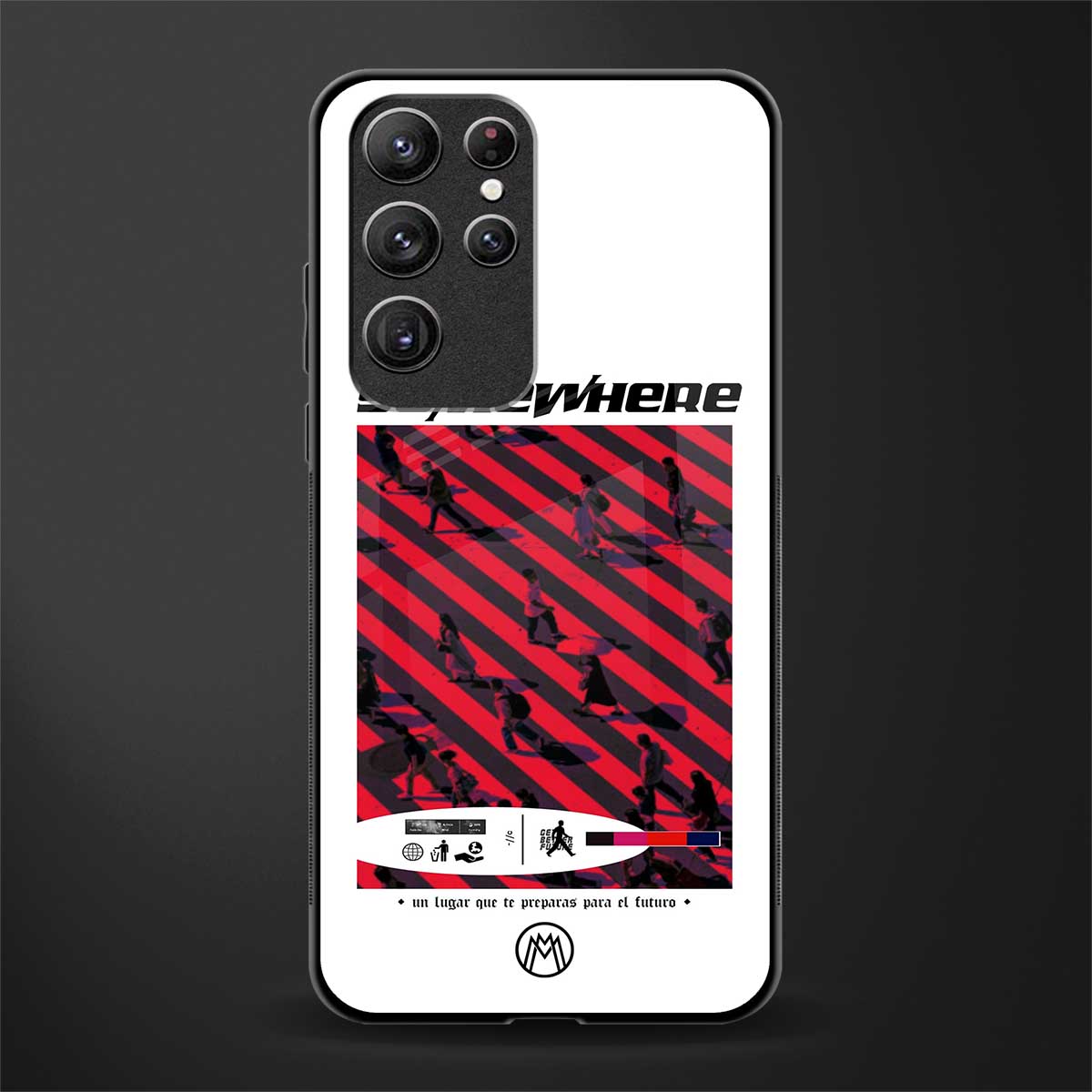 somewhere on the planet glass case for samsung galaxy s22 ultra 5g image