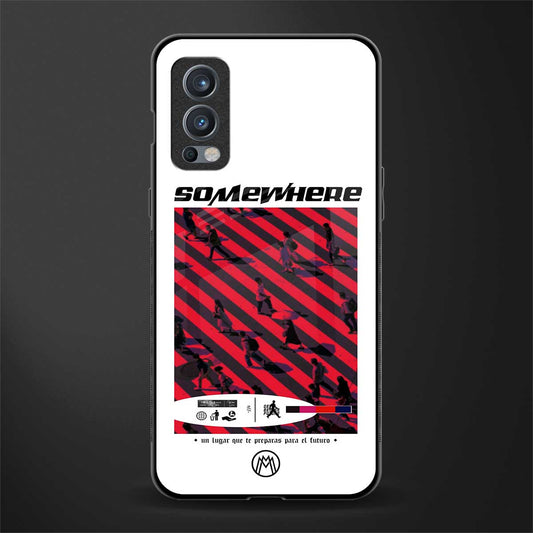 somewhere on the planet glass case for oneplus nord 2 5g image
