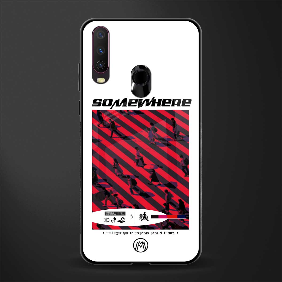 somewhere on the planet glass case for vivo y12 image