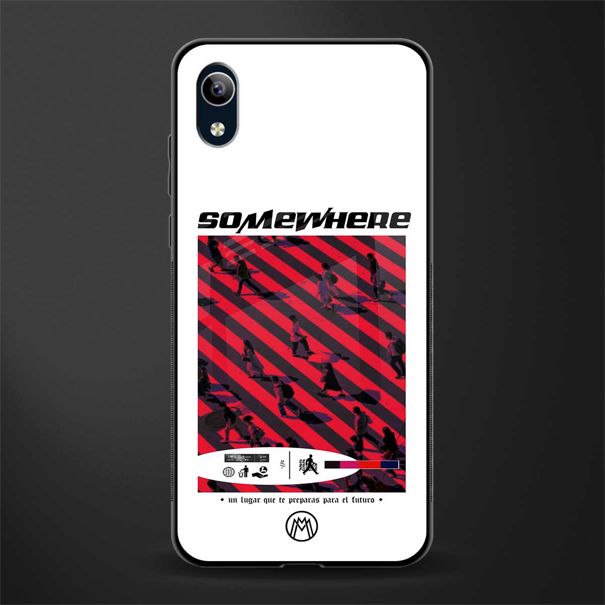 somewhere on the planet glass case for vivo y91i image