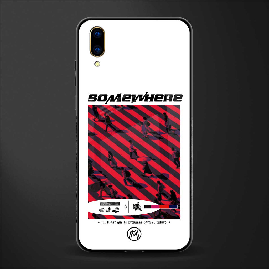 somewhere on the planet glass case for vivo v11 pro image