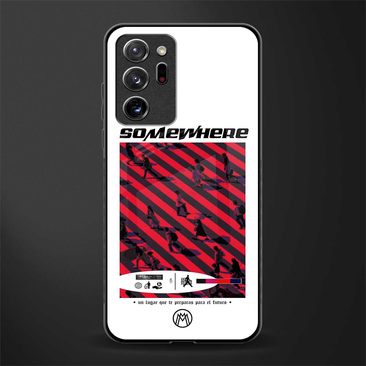 somewhere on the planet glass case for samsung galaxy note 20 ultra 5g image