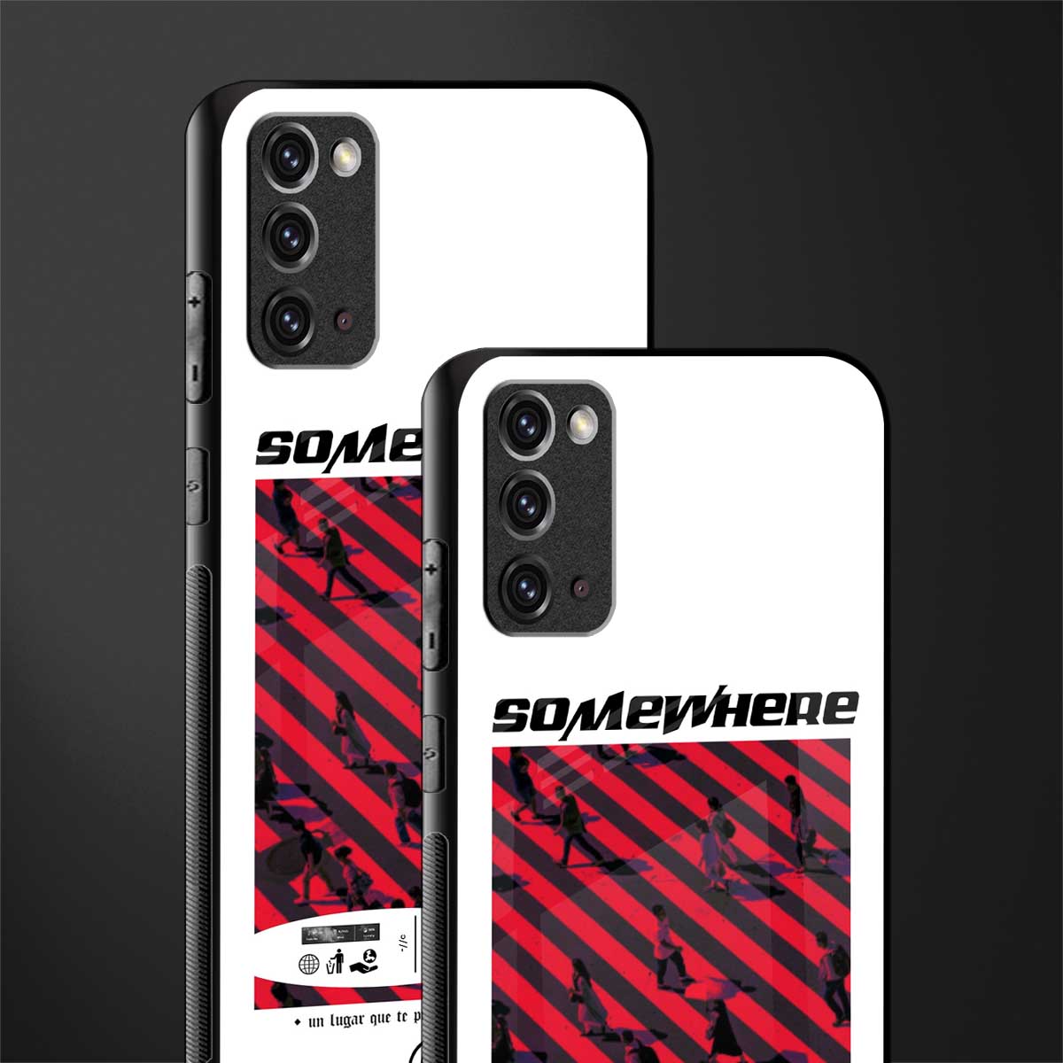 somewhere on the planet glass case for samsung galaxy note 20 image-2