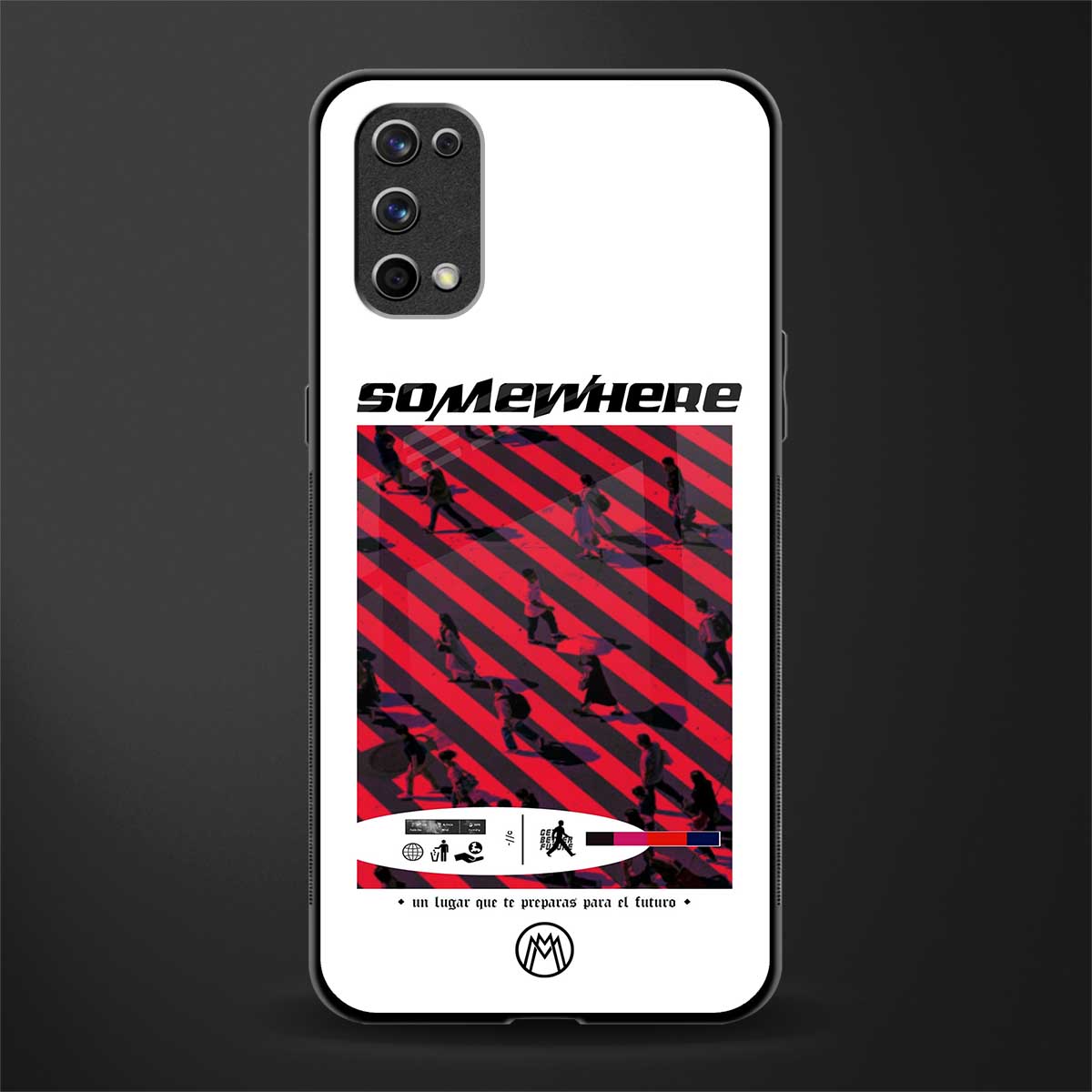 somewhere on the planet glass case for realme 7 pro image