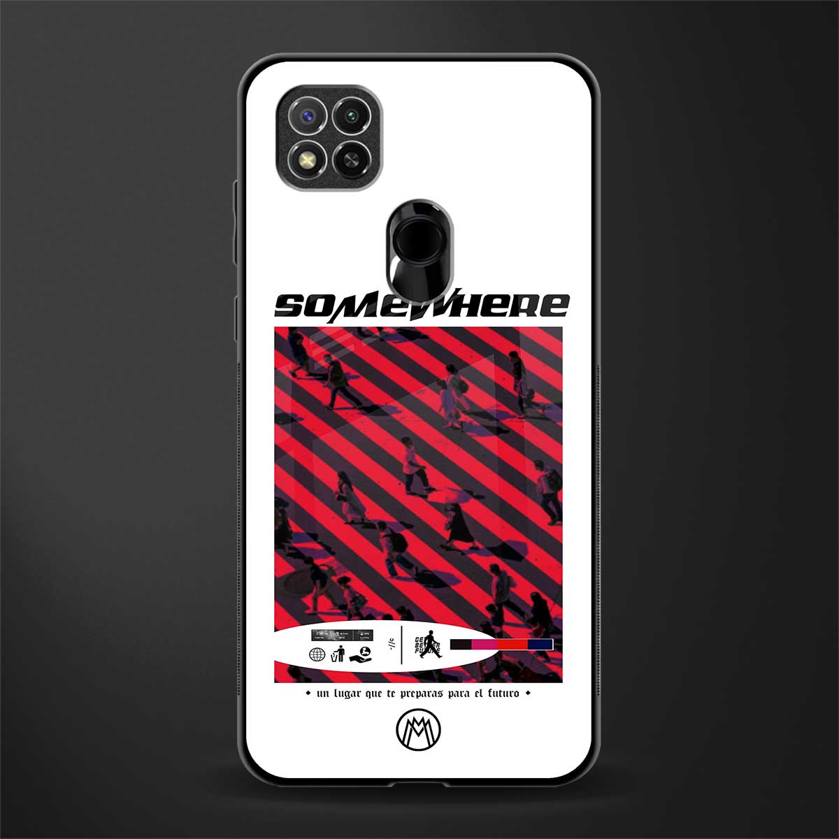 somewhere on the planet glass case for redmi 9c image