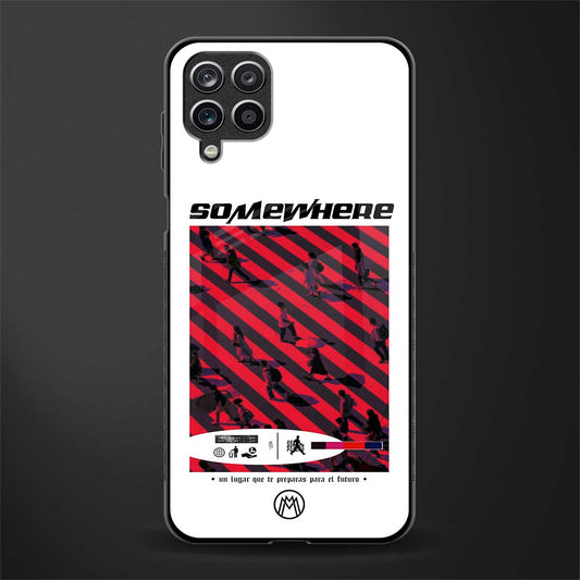 somewhere on the planet glass case for samsung galaxy m12 image