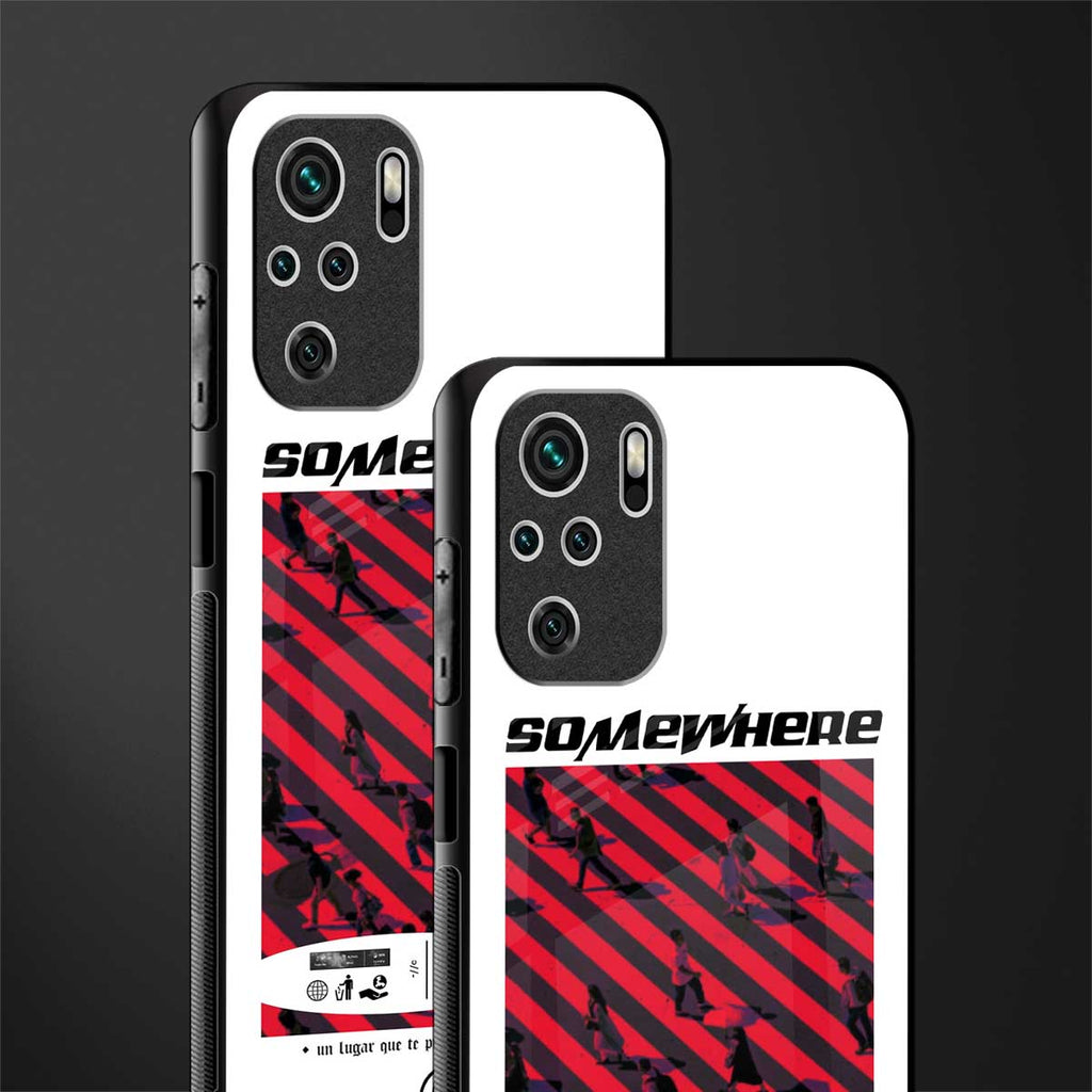 somewhere on the planet glass case for redmi note 10 image-2