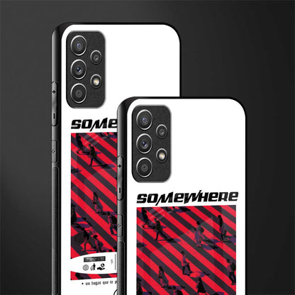 somewhere on the planet glass case for samsung galaxy a72 image-2