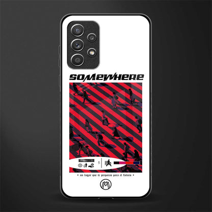 somewhere on the planet glass case for samsung galaxy a72 image
