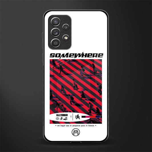 somewhere on the planet glass case for samsung galaxy a72 image