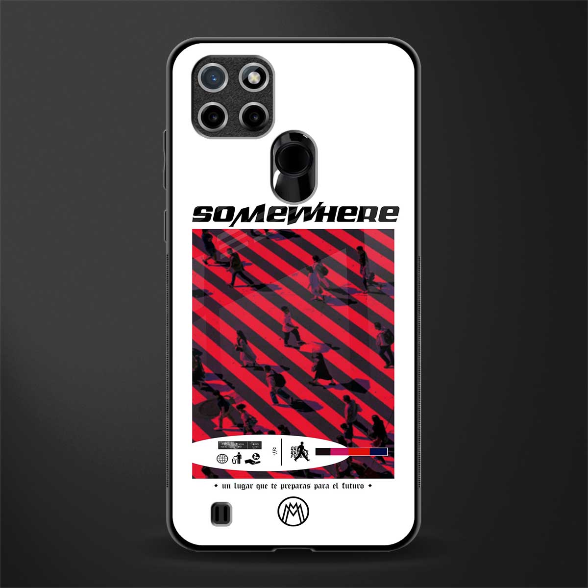 somewhere on the planet glass case for realme c21 image