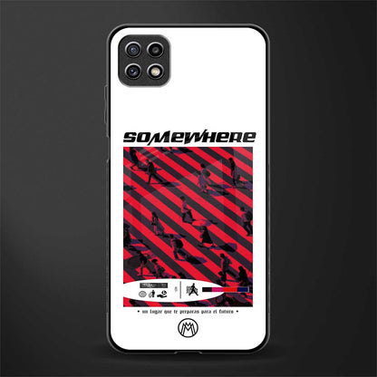 somewhere on the planet glass case for samsung galaxy a22 5g image