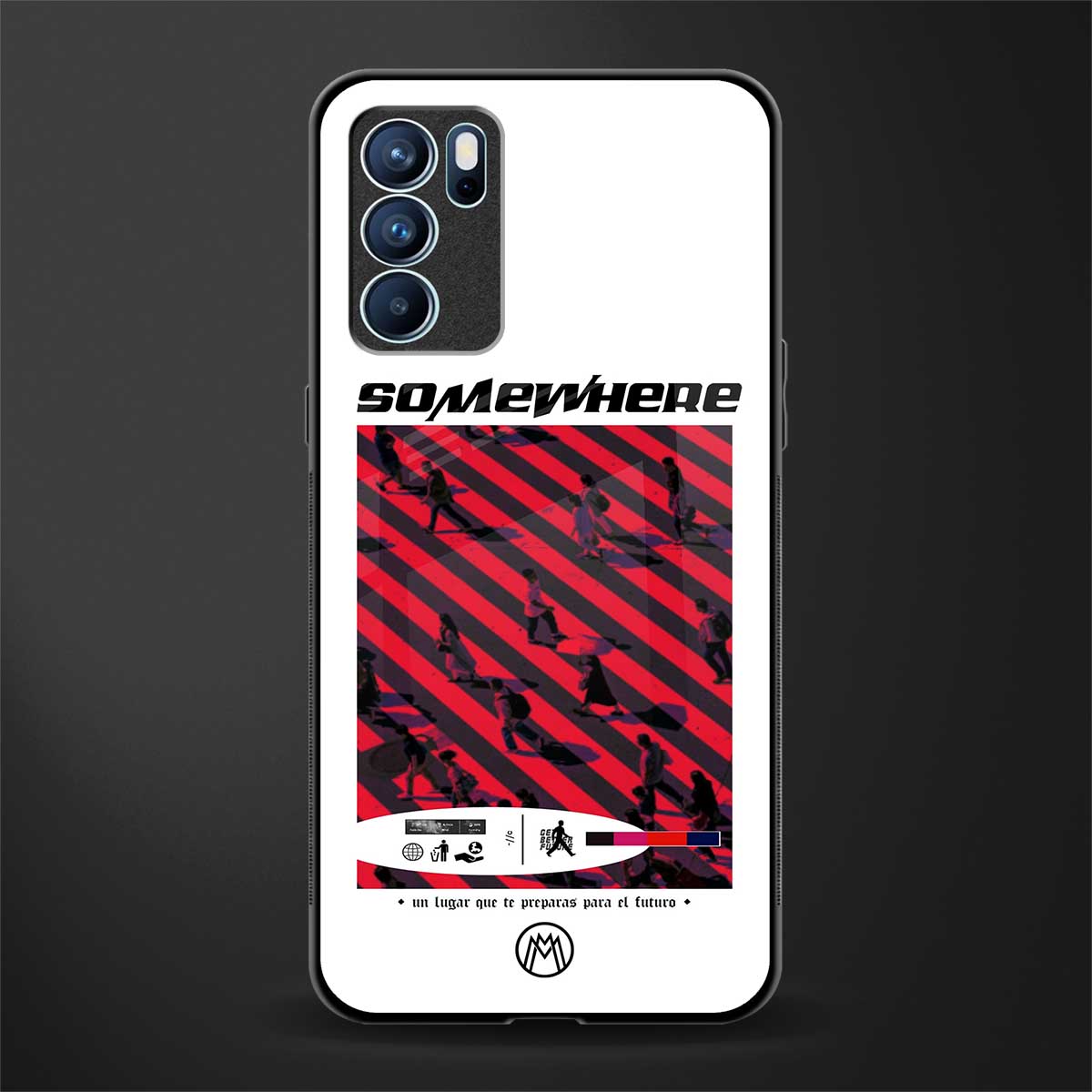 somewhere on the planet glass case for oppo reno6 5g image